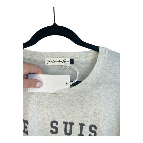 NWT The Laundry Room Je Suis Jetlagged T-Shirt, Grey, S - Picture 3 of 4